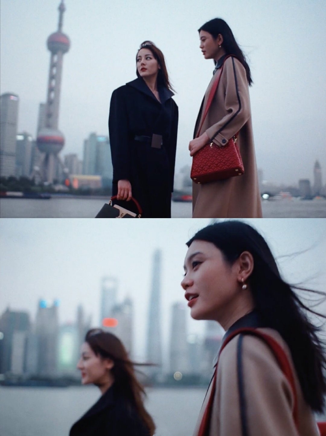 迪丽热巴奚梦瑶罕见同框,热巴甜美高级似少女,奚梦瑶却稍显孕相