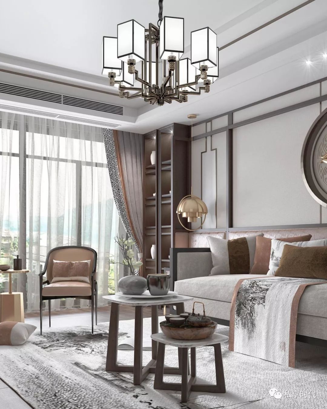 30个新中式背景墙一款都很惊艳