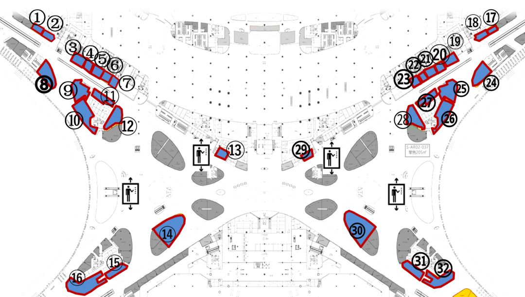 大兴机场楼层分布图图片