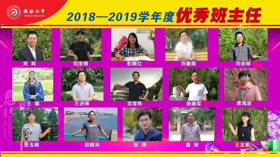 潍坊七中百余名教师在庆祝第35个教师节暨表彰大会上获表彰