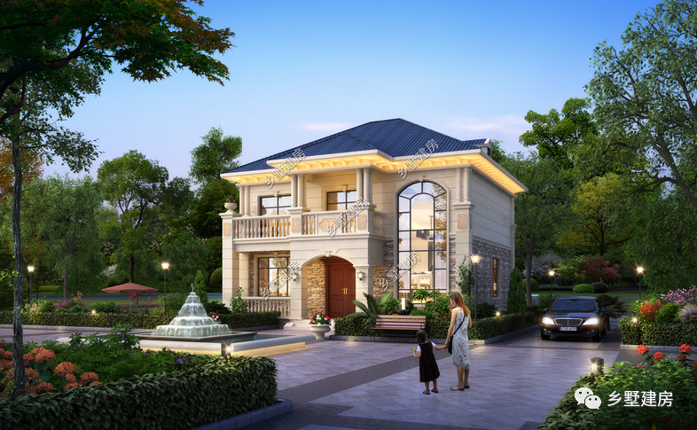 12x10米二层欧式别墅外观美造价低实现你的乡居梦