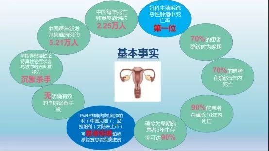 卵巢癌是女性生殖系统中最常见的沉默恶性肿瘤之一,致死率高居女性