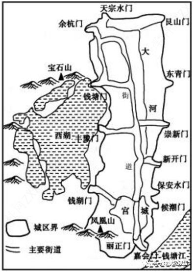 每日一题924南宋都城临安城的选址与布局