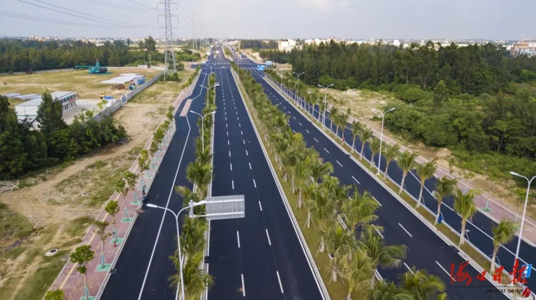 好消息海口椰海大道延长线全线完工双向6车道