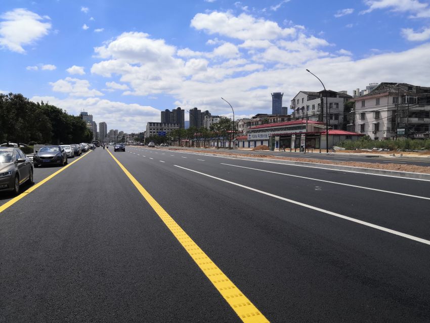 有8车道温瑞大道二期锦绣路以北提前2个月全线通车