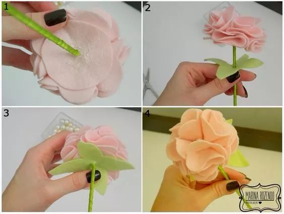 只是用碎布做花竟然这么厉害真的第一次见