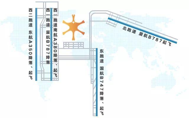 大兴国际机场是国内第一个应用交叉跑道设计的机场.