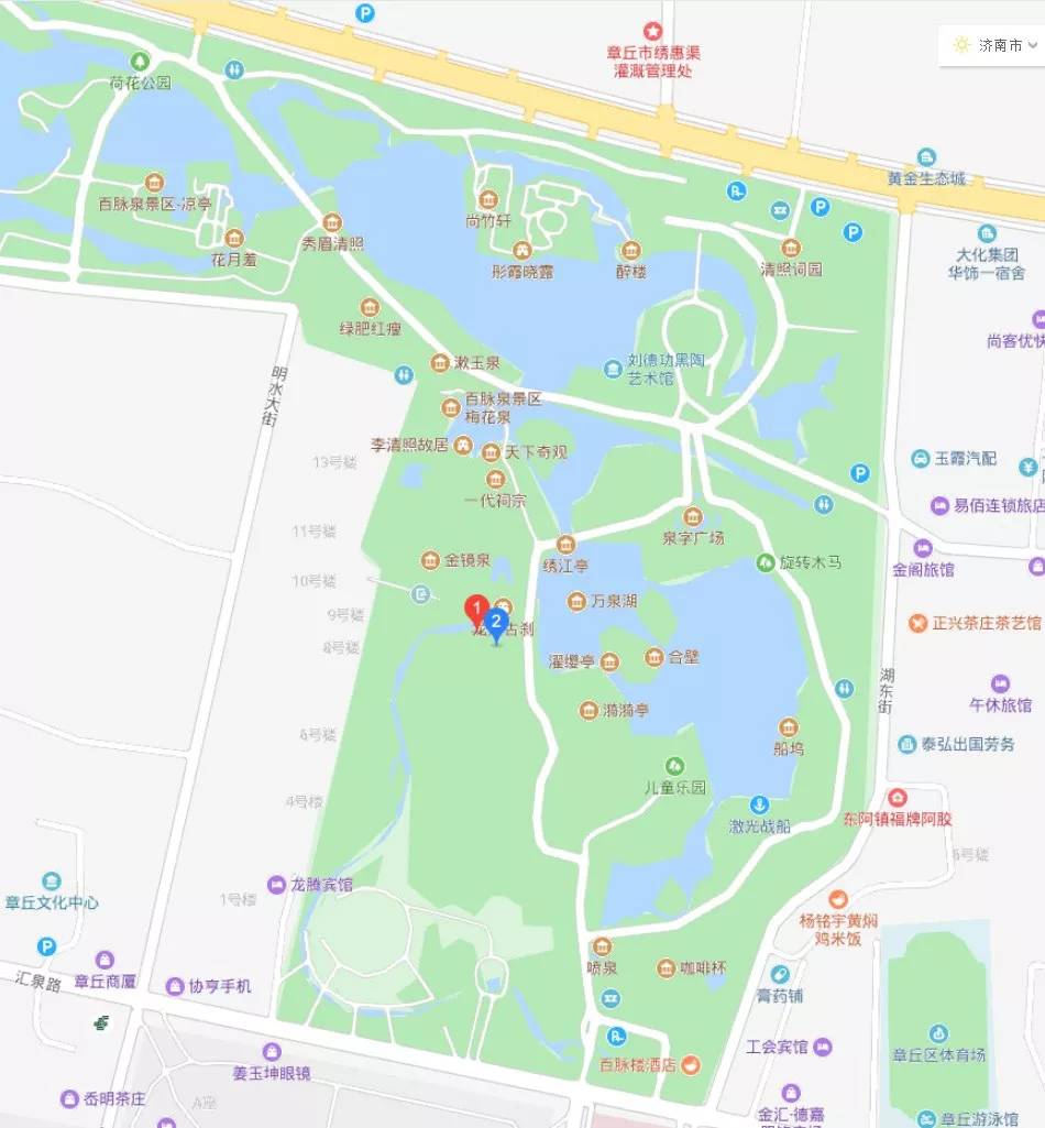 济南名泉地图图片