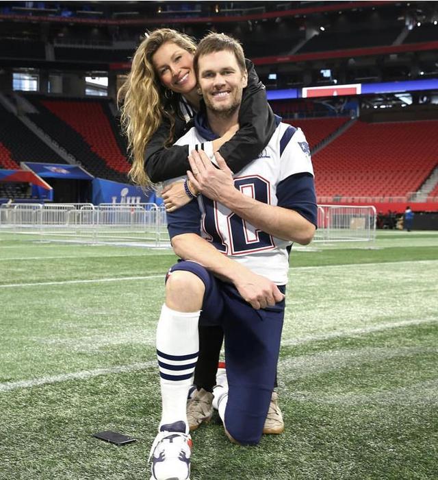 布雷迪和娇妻近照6次nfl冠军堪比乔丹妻子是世界第一超模