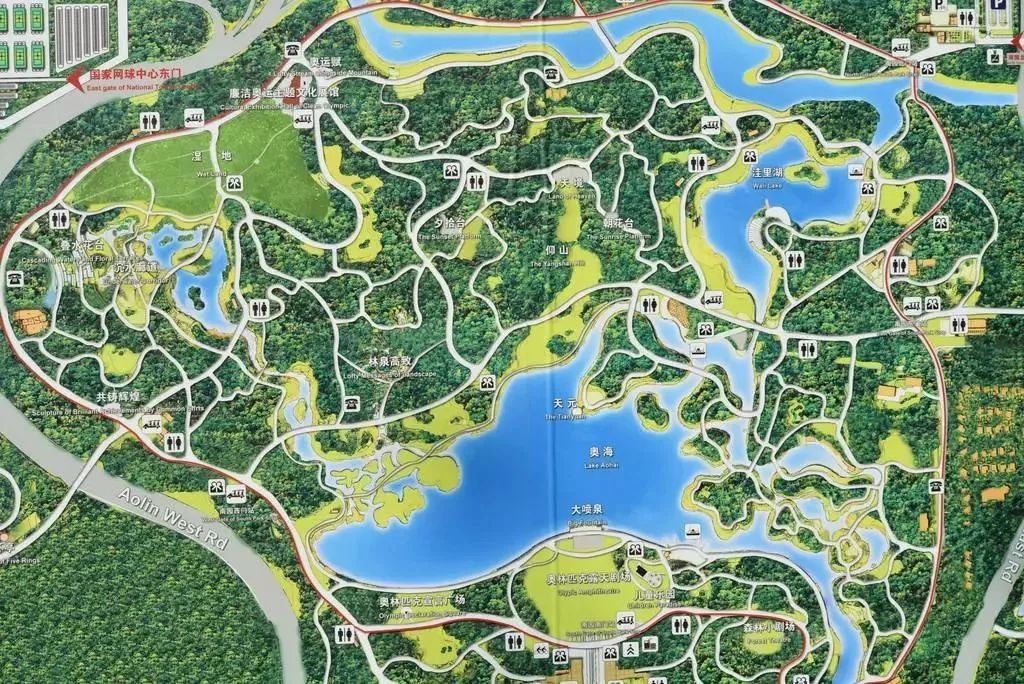 奥林匹克水上公园地图图片