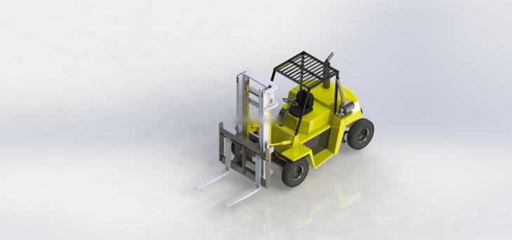 叉车模型solidworks2016