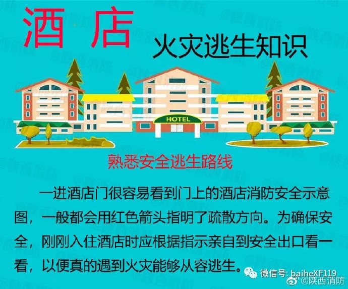 国庆黄金周快到了,入住酒店这几个必知的安全逃生知识一定要牢牢掌握.