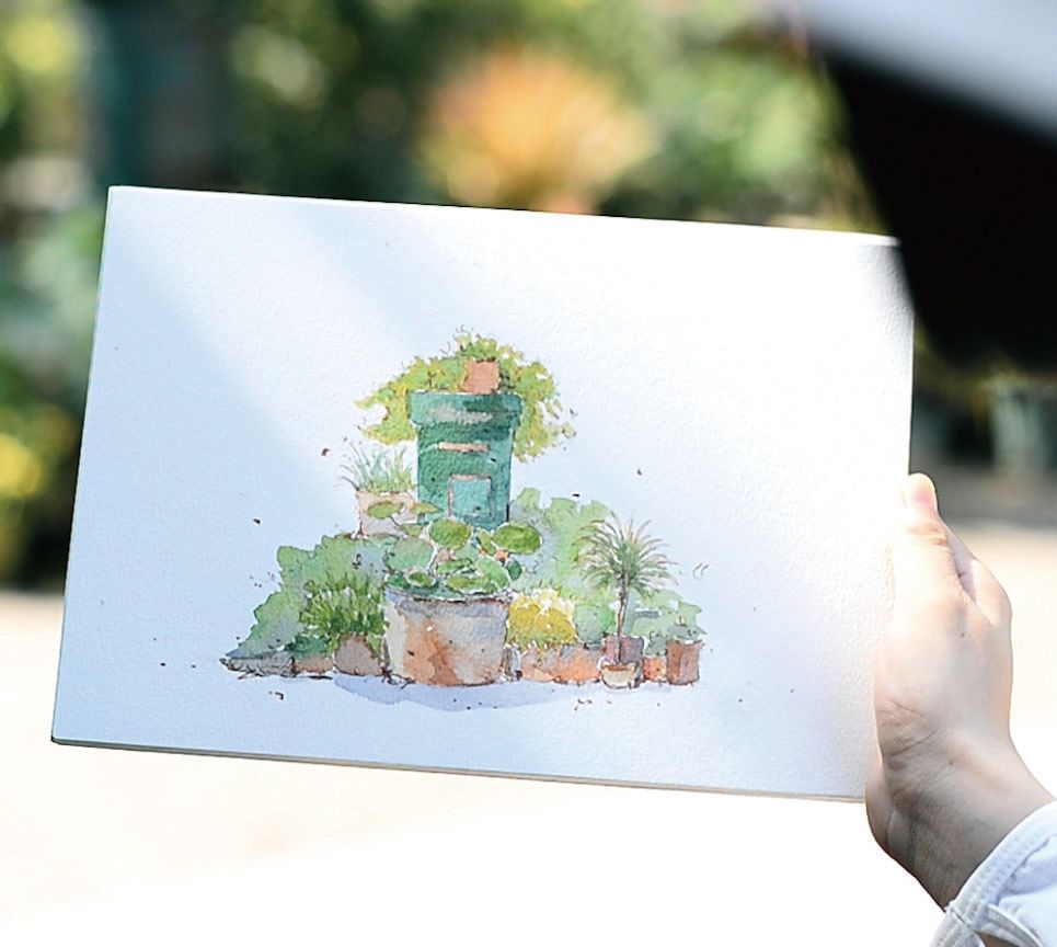 治愈系钢笔淡彩绘画课轻松画出温暖清新的小日子送61书