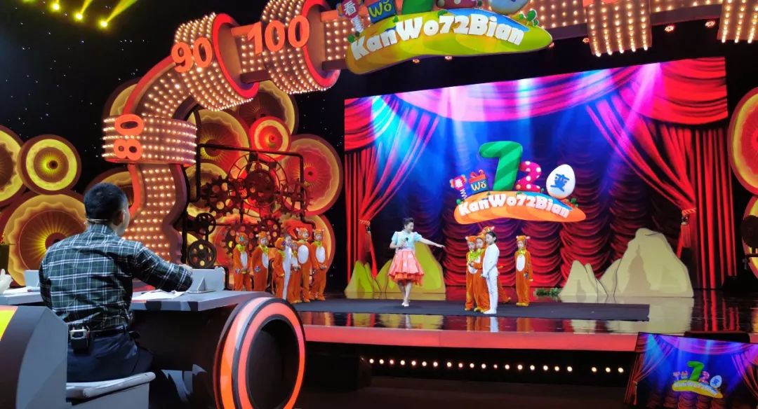 月 25 日,我校的小演员们在七色光三位老师们的带领下,赴北京参加节目