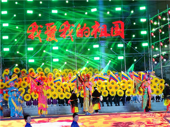 江苏省海安市举办社会各界群众庆祝新中国成立70周年联欢晚会 图10
