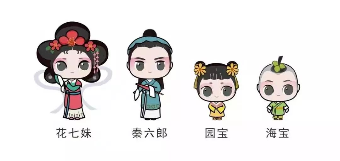 10月1日-3日四季花海4个吉祥物人偶首次亮相快来景区门口,花立方迎宾