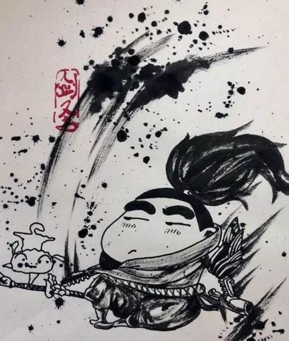 lol手绘亚索大赛网友小学生笔下的亚索最传神