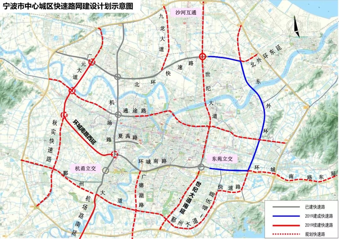 寧波高架最新進展來了涉及機場路南延北環東路東外環