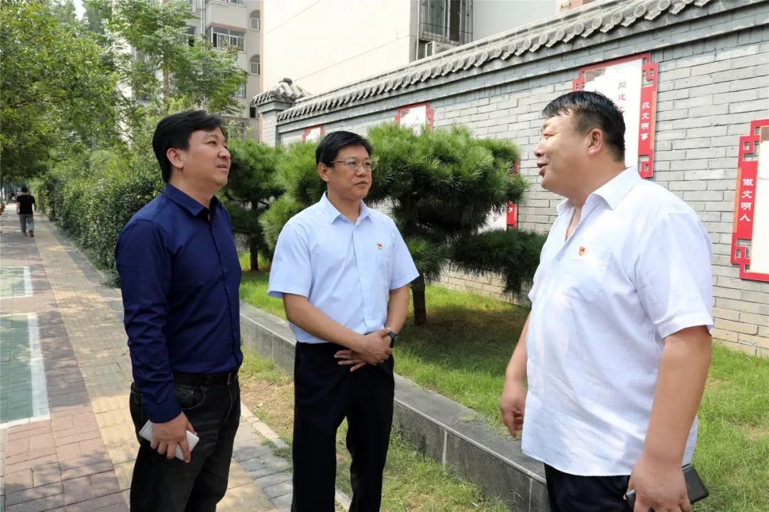 王义民调研明湖办事处不忘初心牢记使命主题教育工作