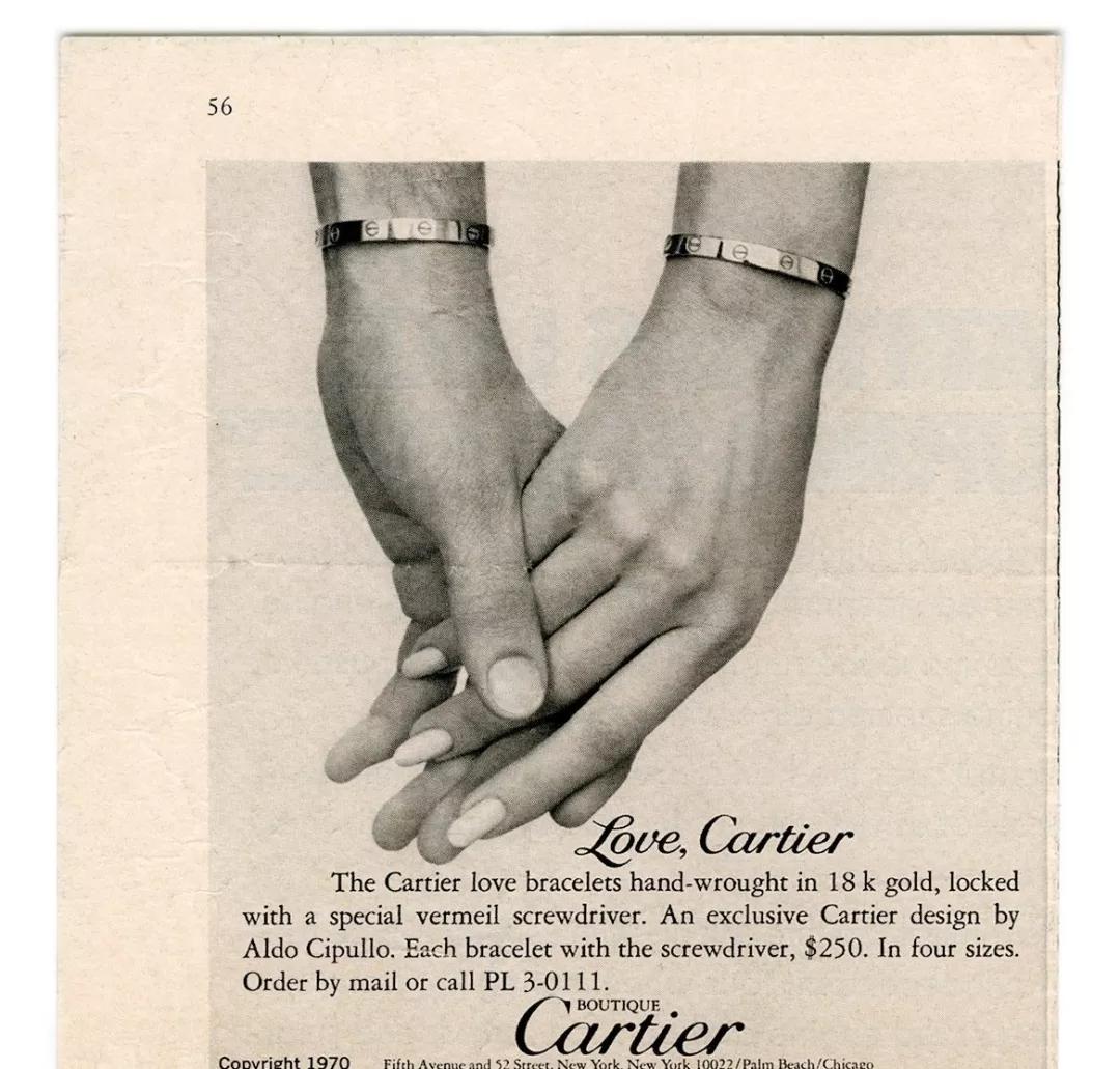 love手镯最初的宣传语elizabeth taylor佩戴love手镯 ,与richard