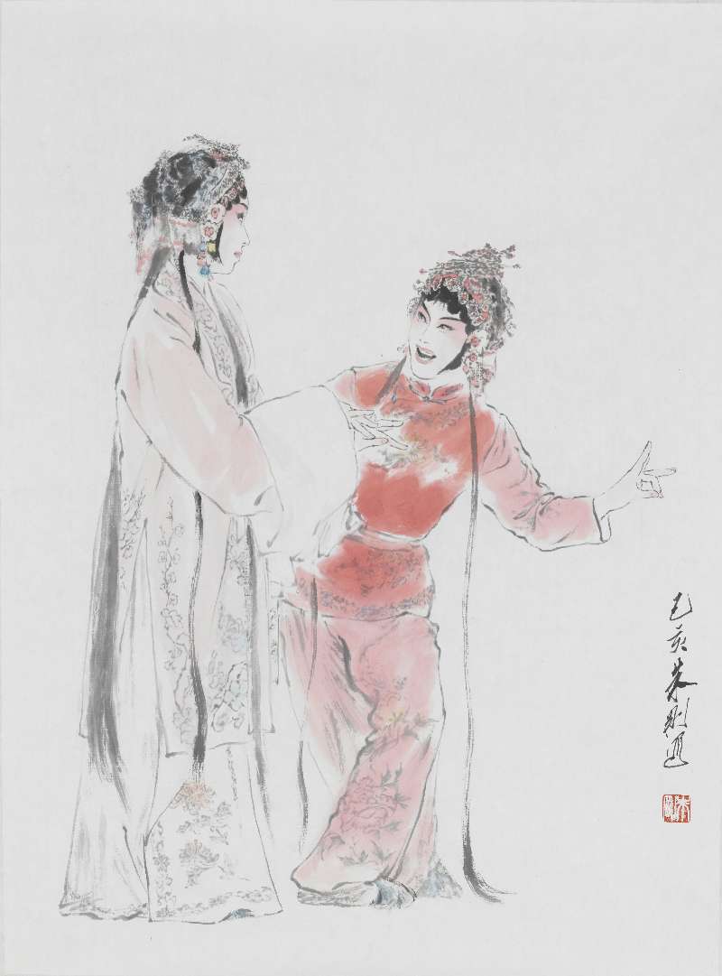 朱刚的水墨戏画