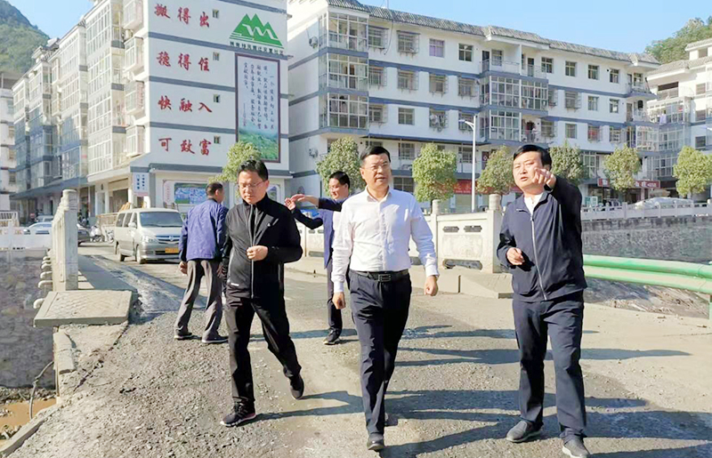 9月25日,市委常委,组织部部长高晶华到白河县卡子镇陈庄村,大桥村等地