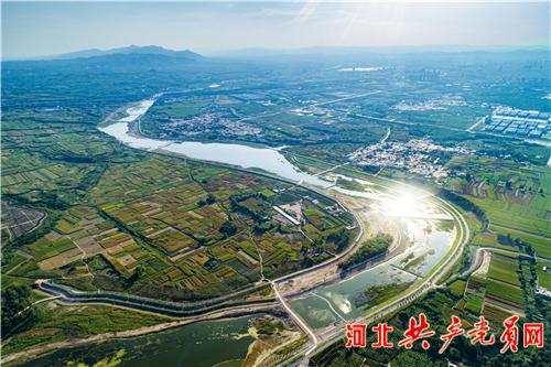 南洺河生态走廊成为武安东部新城一条靓丽的风景线