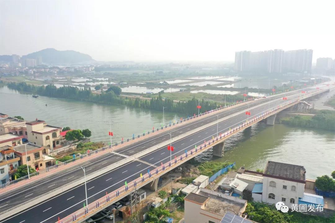 黄圃新地大桥主线昨日通车!将有效分流新沙大桥车流量