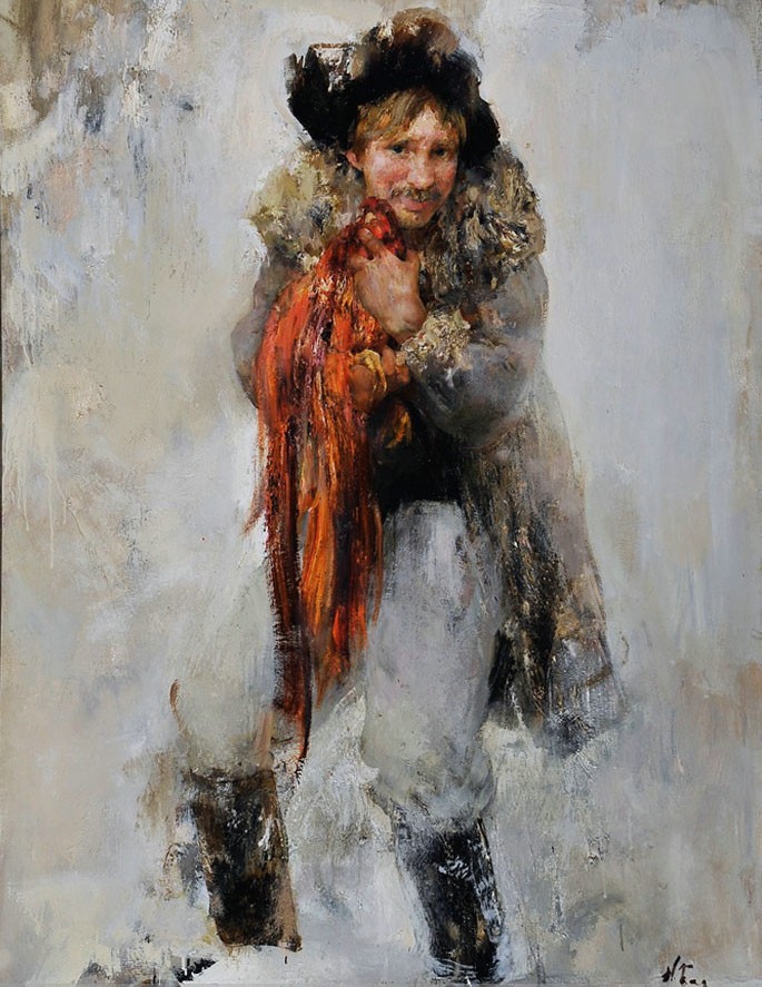 欧洲艺术家绘画作品欣赏俄罗斯艺术家尼古拉61布洛欣油画人物