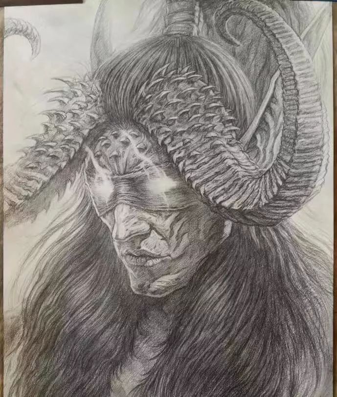 刻刀之下恶魔在无声的咆哮