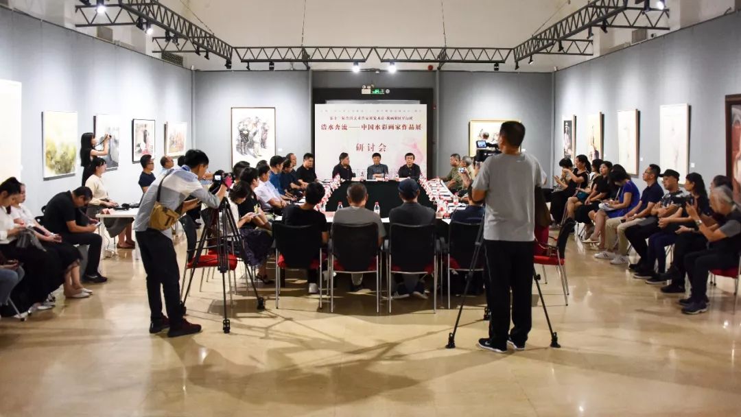 展览回顾浩水奔流中国水彩画家作品展在深圳美术馆开幕