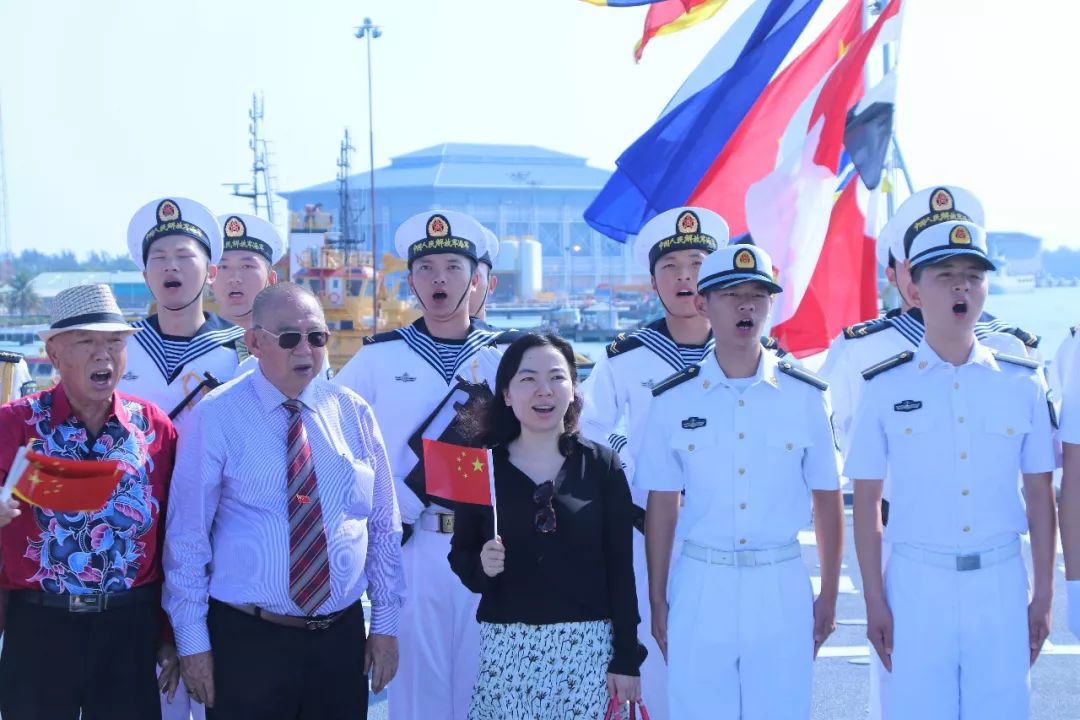 第一站海軍戚繼光艦抵達文萊進行友好訪問