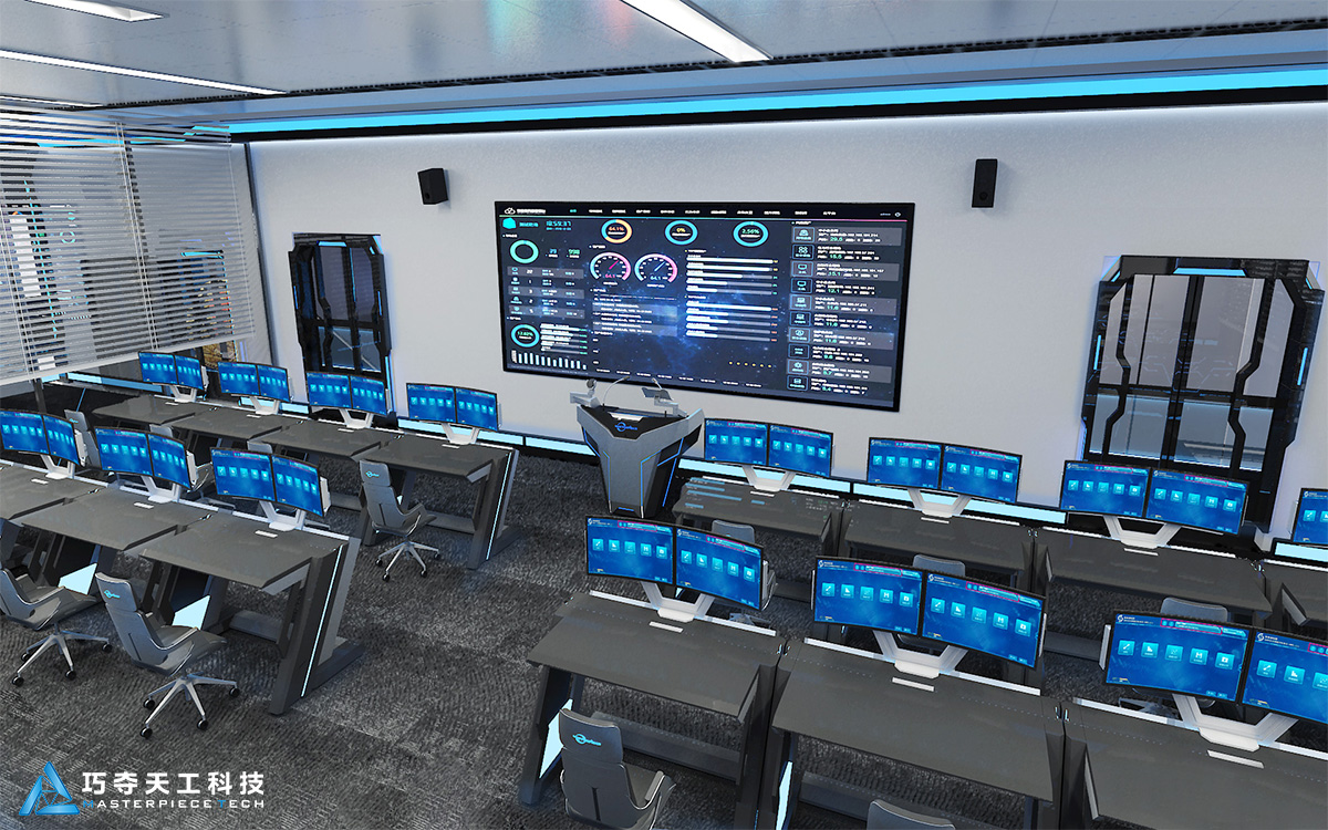 巧夺天工科技--应急指挥中心效果图展示