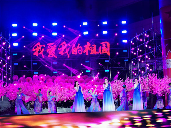 江苏省海安市举办社会各界群众庆祝新中国成立70周年联欢晚会 图13