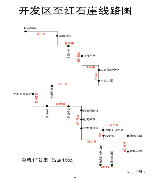 胶州市公交车路线图图片