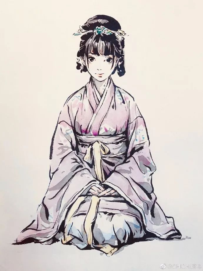 这就是传说中的神仙画画吧画中美女惊鸿一瞥看一眼我已入迷