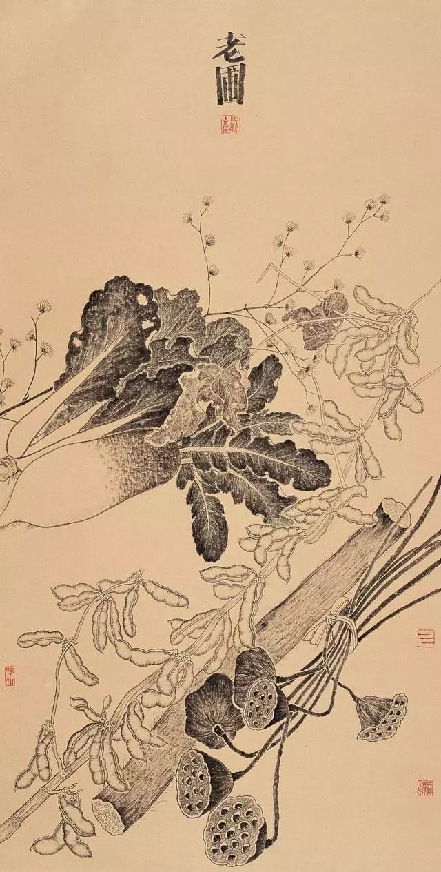 他的画独树一帜 ,自成一家新文人的艺术风格——老圃作品鉴赏