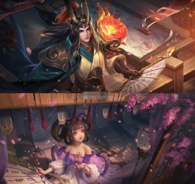原创王者荣耀周瑜战令限定皮肤赤莲之炎原画曝光手上拿着小乔的扇子