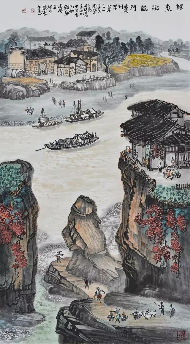 利川风景画图片