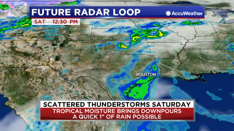 因此给周末的休斯顿带来了至少维持两天的雷雨天气