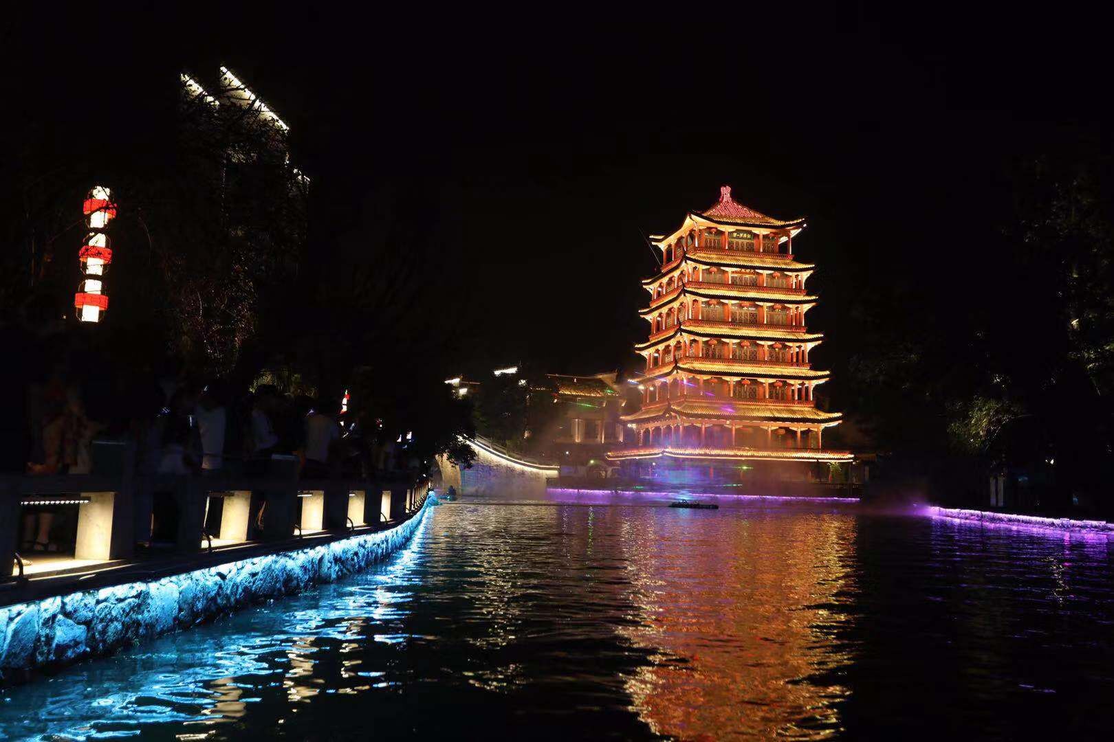 肥西夜景图片