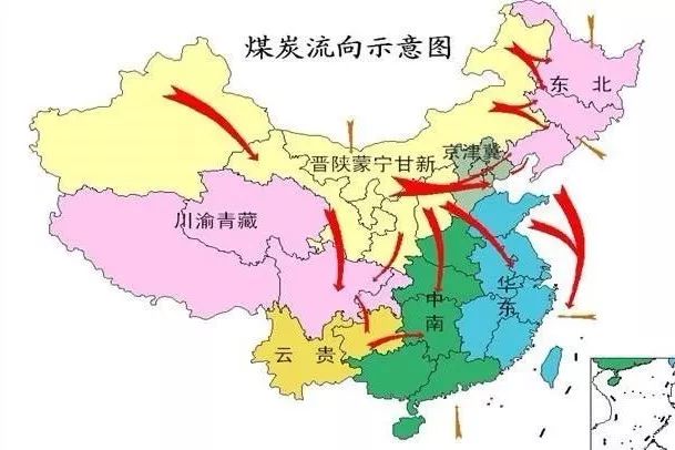 北煤南运线路图图片