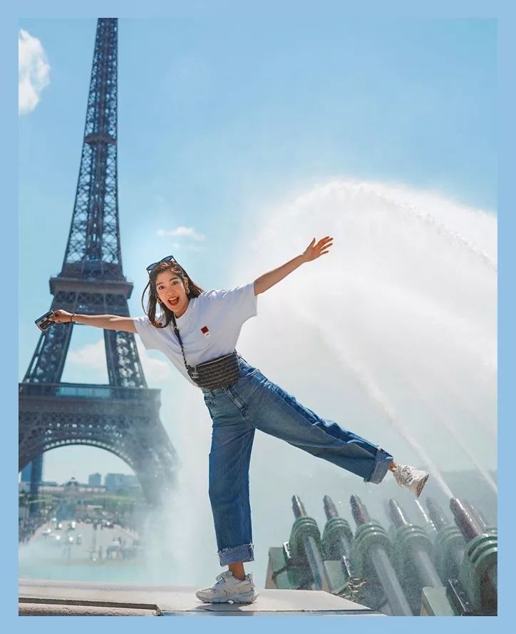 十一"旅拍"教科书!郑秀妍,钟楚曦的旅行拍照pose,一点都不难学