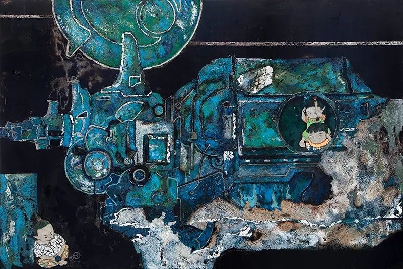 第十三届全国美术作品展览漆画展区参展作者黄立毅