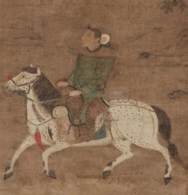 书画精览书画燕赵刘贯道元世祖驭马图