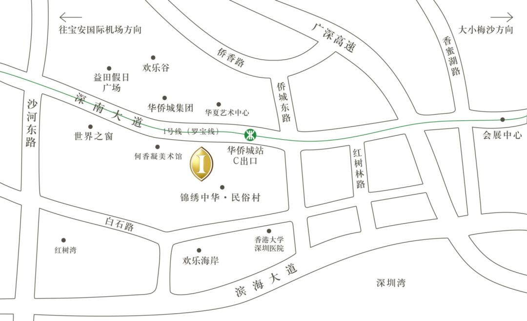 深圳华侨城地图图片