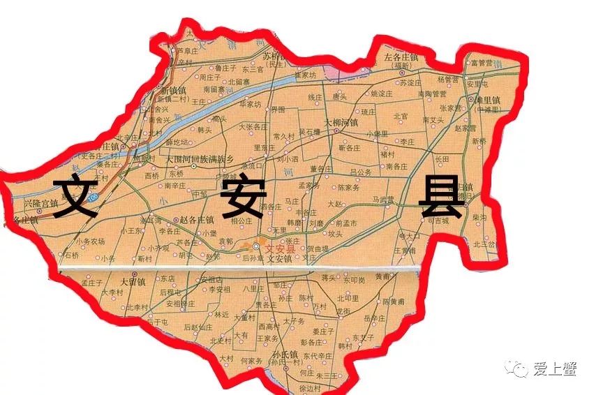 文安县各村地图图片