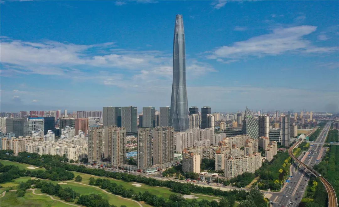 全球第八高楼正式落成超燃视频高清大图带你鸟瞰超酷的津沽棒