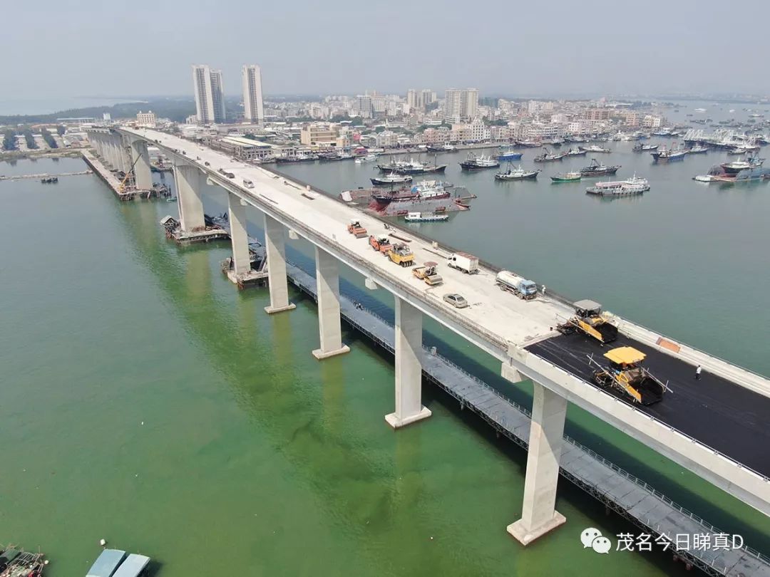 电白博贺湾大桥全线贯通,附高清航拍……_滨海