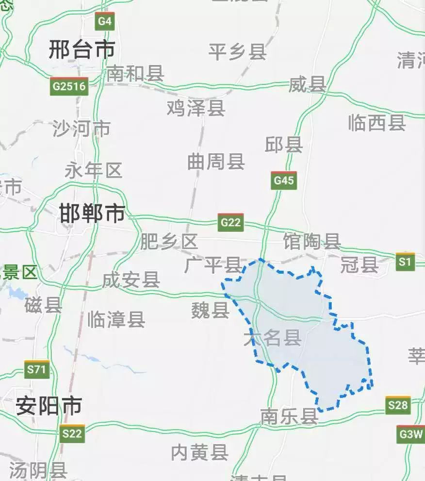 大名县限号区域地图图片